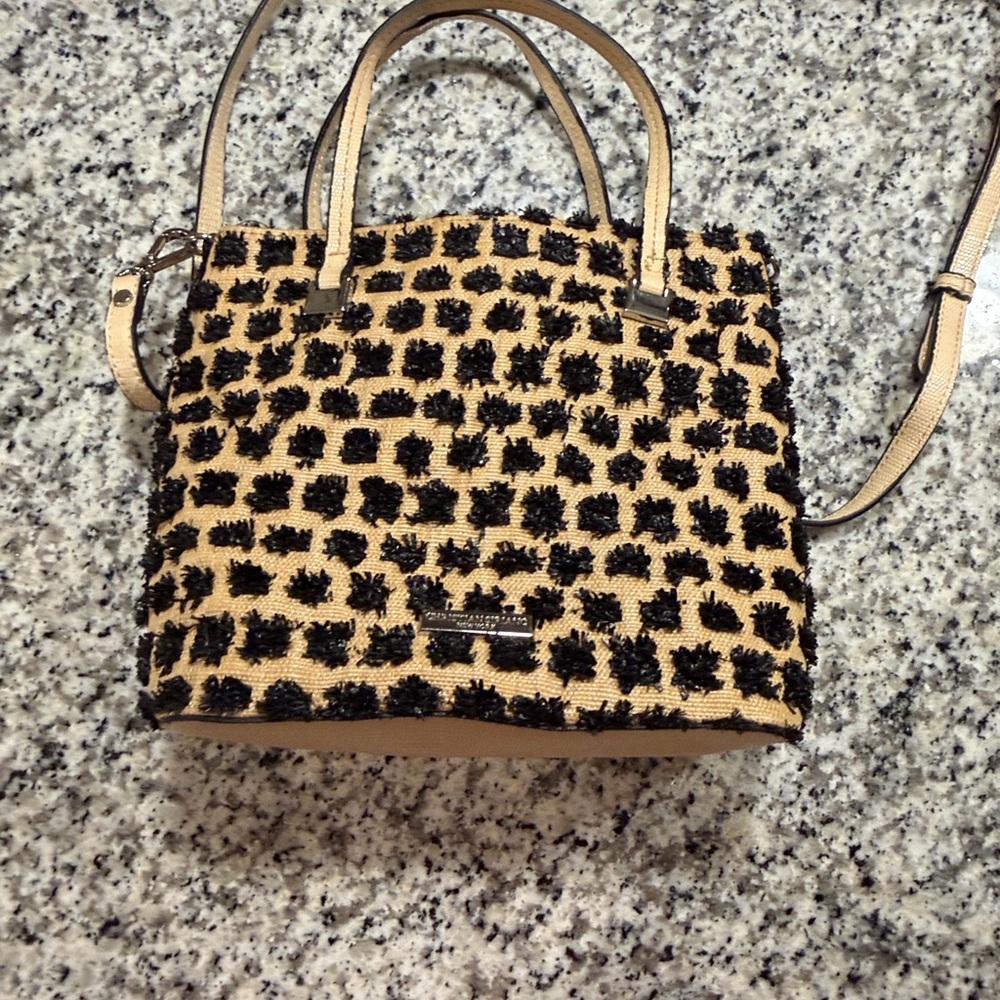 ✨Christian Siriano New York Textured Straw Mini Satchel – Crossbody LIKE NEW!✨